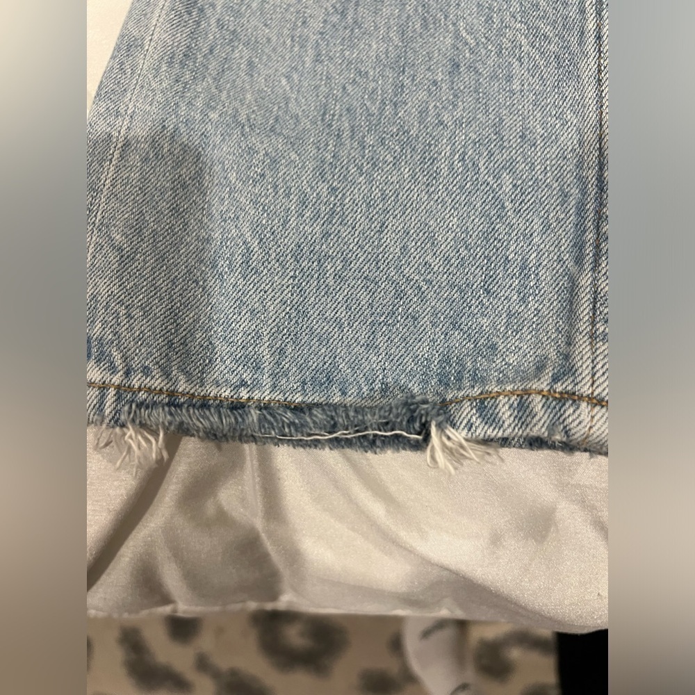 : AGOLDE Riley Blue High Rise Straight Leg Jeans Size 23 - Picture 9 of 13